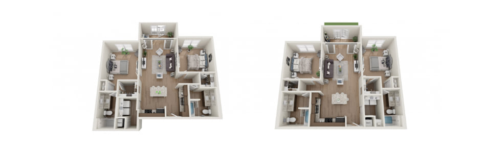 2-Bedroom Floor Plans at Progress 2-bedroom floor plans