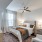 Bedroom with natural lighting and high ceilings